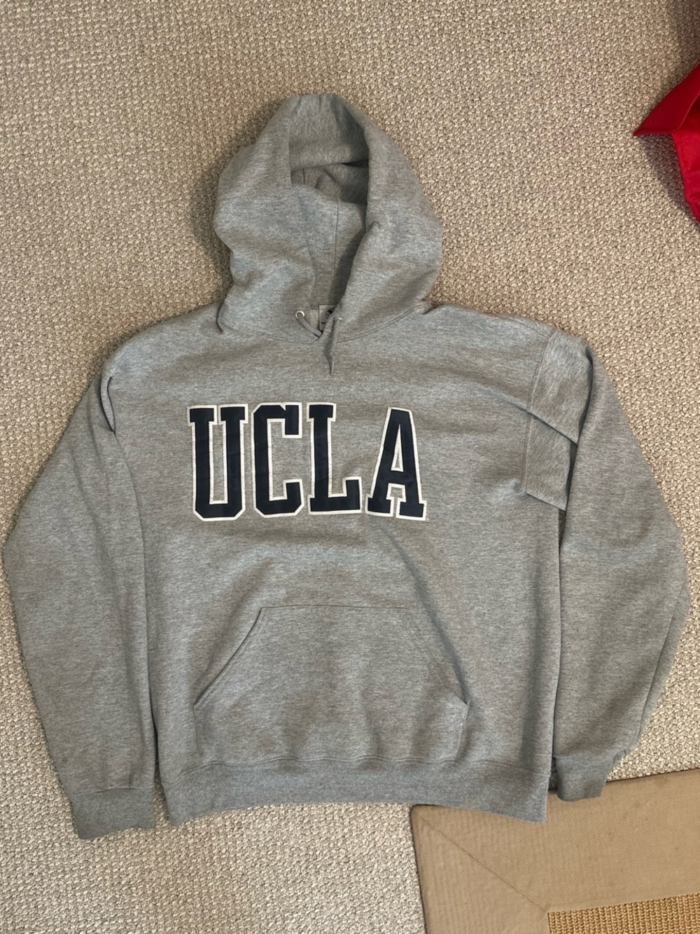 UCLA Men's Heather Gray Pullover Hoodie Sweatshirt